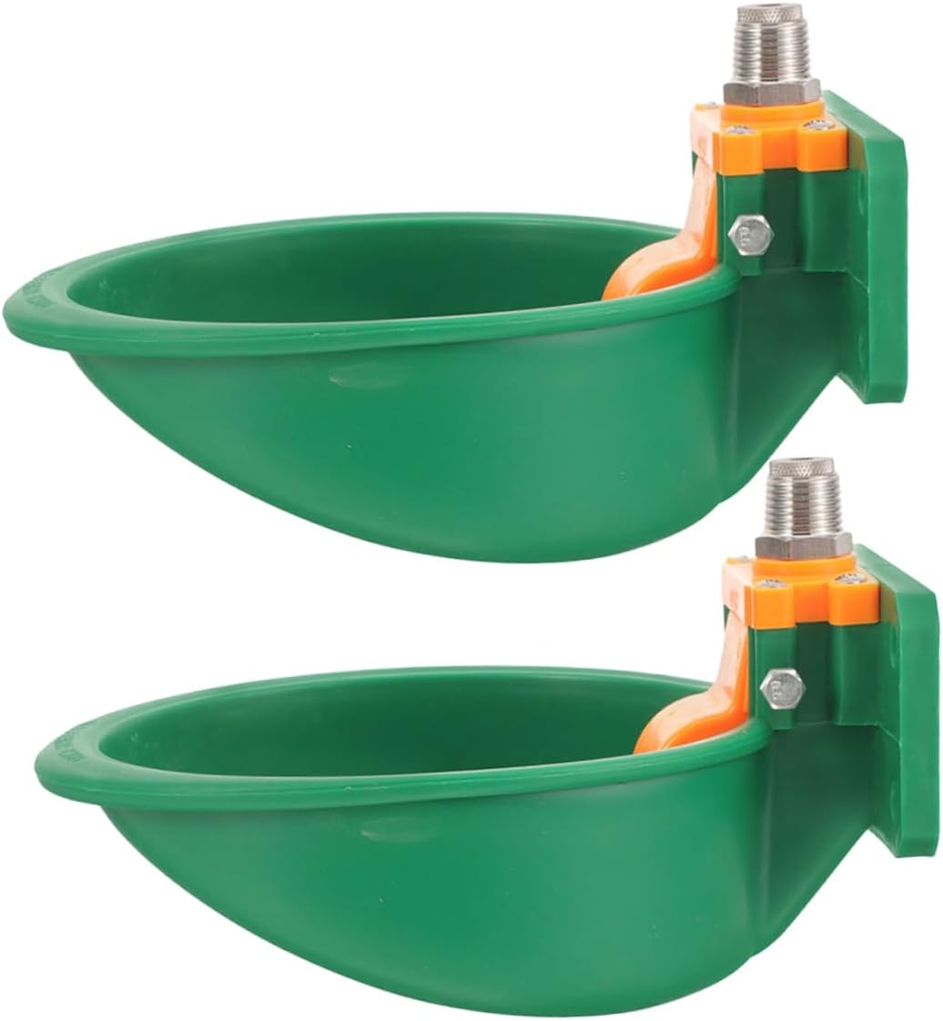 Toyvian 2pcs Automatic Farm Animal Waterer Sheep Water Bowls Plastic Livestock Water Trough Goat Cattle Sheep Bowl Barn Animal