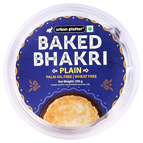 Image of Urban Platter Baked Plain Bhakri, 200g (Wheat Free, Traditional Gujarati Snack)