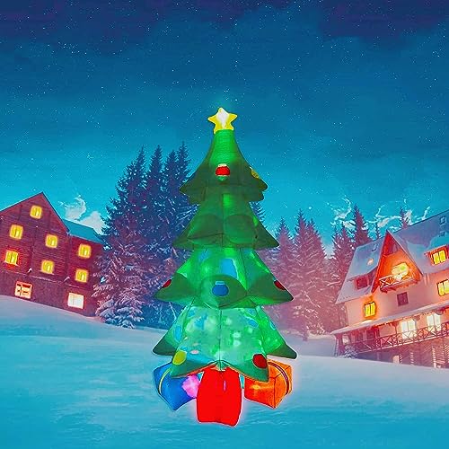 10Ft Christmas Tree Inflatable Decoration Outdoor Yard Party Celebration Atmosphere,Blow up Christmas Tree Large Decoration for Outdoor Cute Display with LED Lights - Image 8