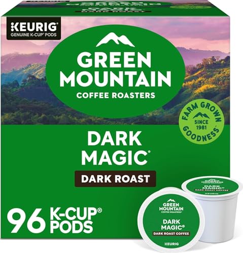 Green Mountain Coffee Roasters Dark Magic, Single-Serve Keurig K-Cup Pods, Dark Roast Coffee Pods, 96 Count