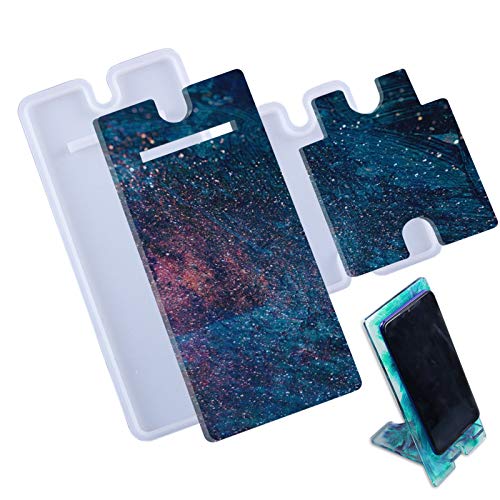 Cell Phone Stand Resin Mold Silicone Phone Holder Bracket Epoxy Resin Casting Mould DIY Mobile Phone Stand Resin Crafts Supplies Home Decor Gifts