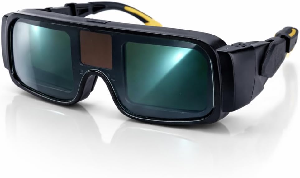 Homdum Auto Darkening Welding Goggles PC & ABS Material Solar Welding Goggles | UV Resistant | Multi Purpose