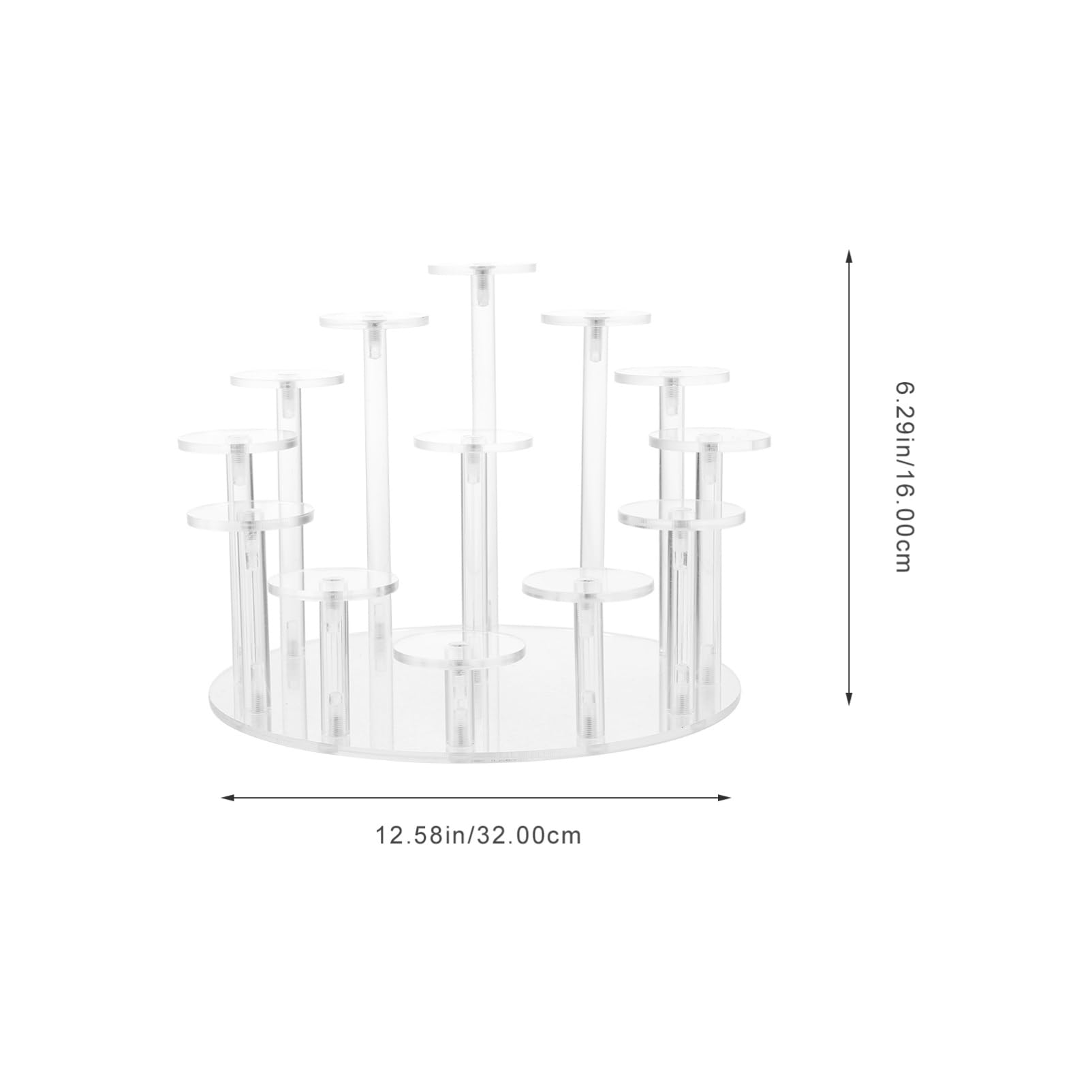 Alipis Necklace Display Stand Acrylic Jewelry Tower Desktop Display Holder for Action Figures Simple Assembly