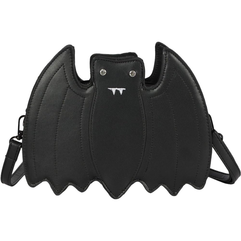 Sac à bandoulière chauve-souris en cuir pour femmes style gothique