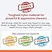 Nylabone Double Bone Power Chew Toy for Dogs, Dog Toys for Aggressive Chewers, Bacon Flavor, Medium - Up to 35 lbs, 1 Count