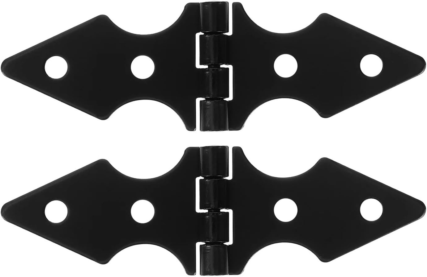 Heavy Duty Residential Hinges Hardwares 2pcs Black Heavy Duty Iron Fence Door Hinge