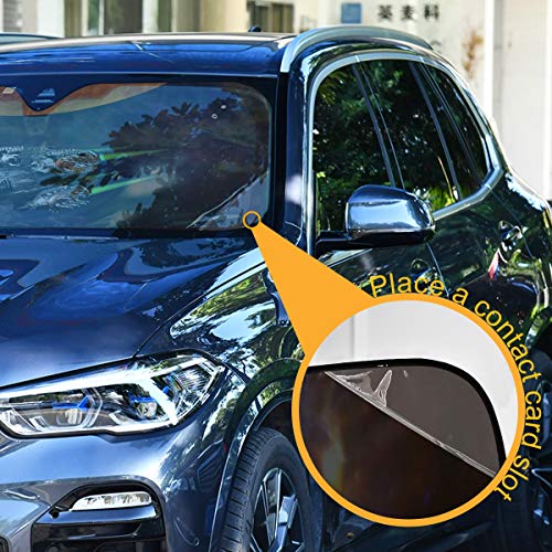 Car Windshield Sun Shade - Science-Fiction Sun Visor Protector, Sunshade To Keep Your Vehicle Cool And Damage Free, Easy To Use, Fits Windshields of Most Sizes(803e)
