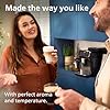 Philips 5400 Series Bean to Cup Coffee Machine – 12 Coffee Varieties, LatteGo Milk Frother, Fastest-to-Clean, Ceramic Grinder, Fully Automatic Espresso & Cappuccino maker – Black, Silver (EP5446/70)