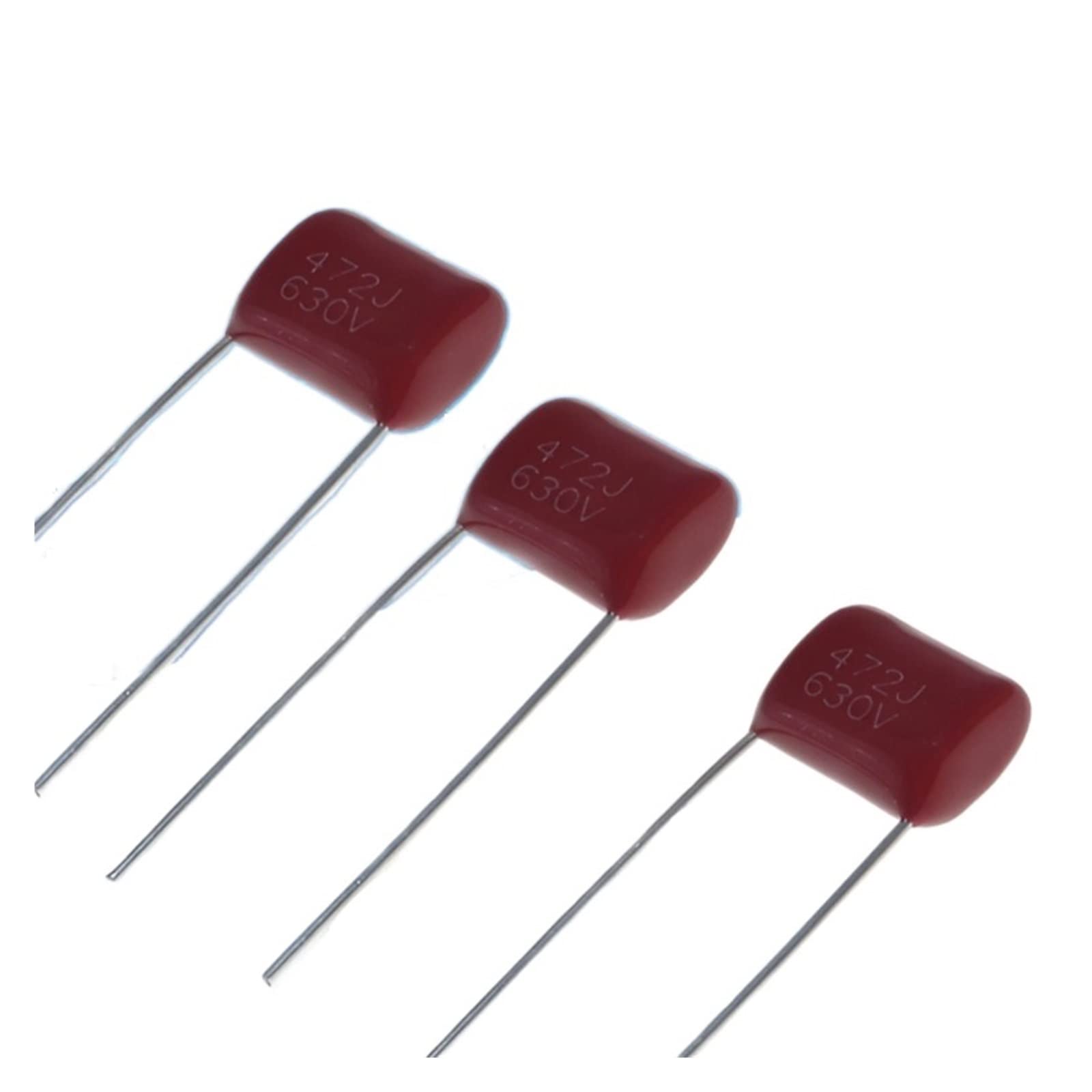 SMHAEN 100pcs CBB 472 630V 472J 630V 0.0047uF 4.7nF P10 CBB22 Metallized Polypropylene Film Capacitor