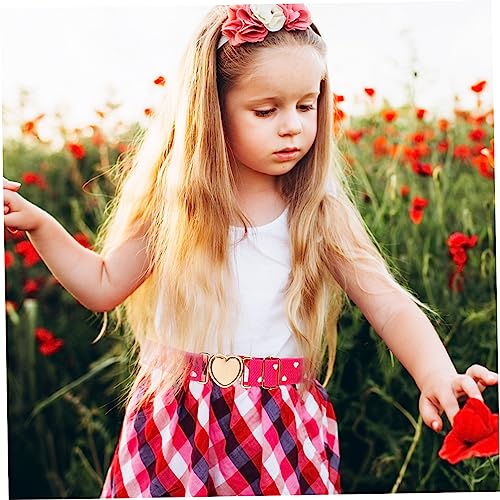 BESPORTBLE Djustable Toddler Girl Belts Girls Elastic Belt Decorative Belt Heart Buckle for Boys and Girls 4 Pack4
