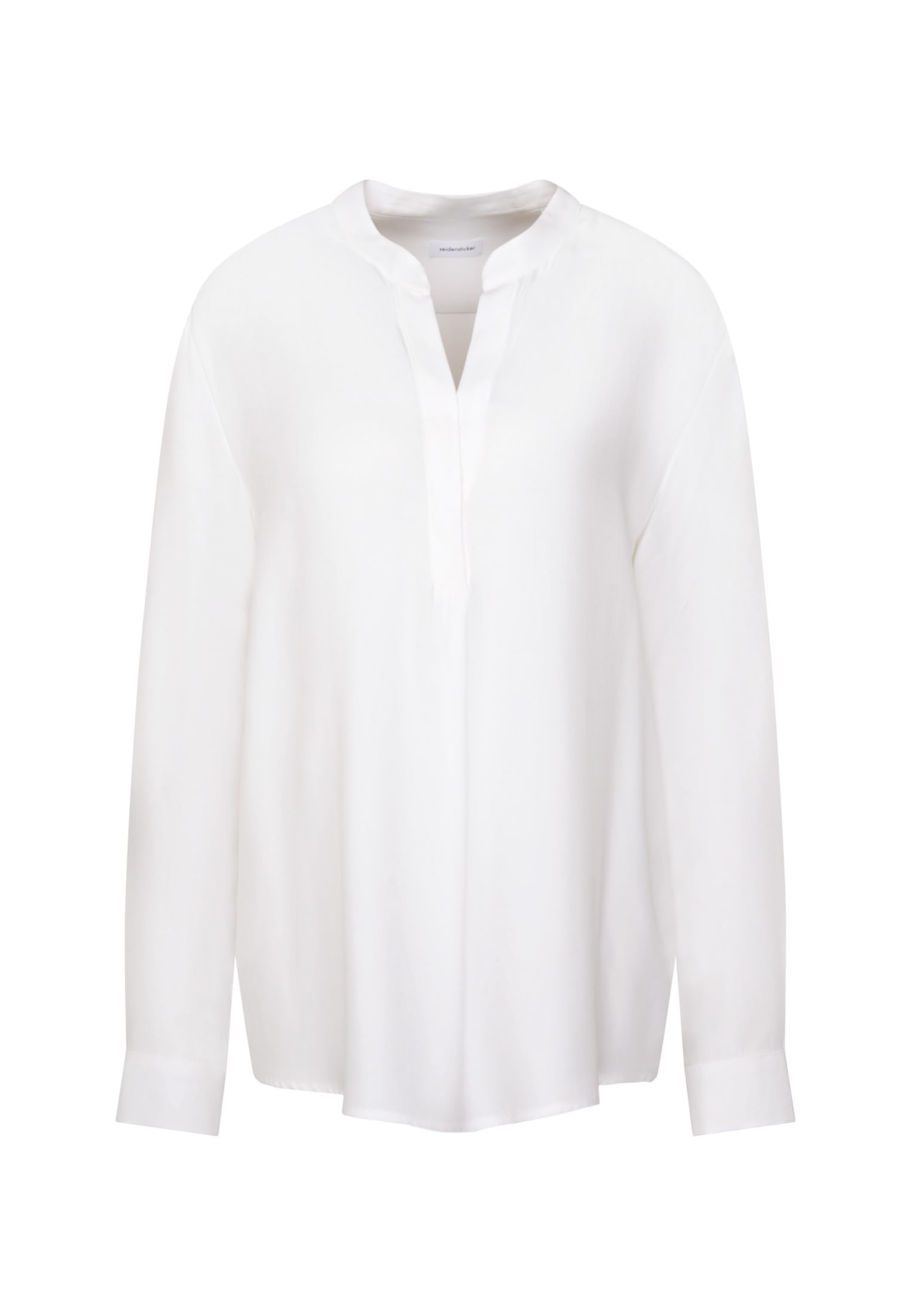Seidensticker Damen Bluse - City Bluse - Tunika mit V-Ausschnitt - Regular Fit - Langarm - Uni – 100% Viskose