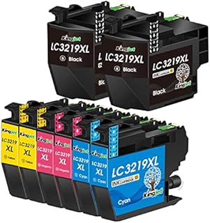 Kingjet LC3219XL Ink Cartridges for Brother LC3219XL LC3217 LC3219 Multipack for Brother MFC-J5330DW MFC-J5335DW MFC-J5730DW MFC-J5930DW MFC-J6530DW MFC-J6930DW MFC-J6935DW (Black Cyan Magenta Yellow)