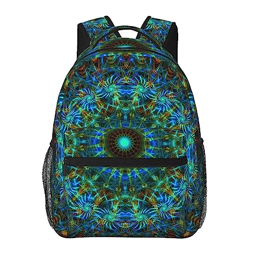 Sac de voyage en toile de coton supérieure avec détails imprimé mandala