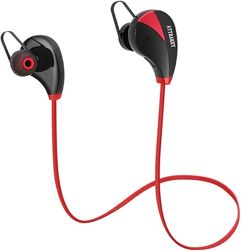 Cuffie Bluetooth ATTRAKEY S350 Wireless In-Ear Auricolari Sport sweatproof auricolari cancellazione del rumore cuffie con microfono per Running Jogging rosso Red Cuffie Bluetooth ATTRAKEY S350 Wireless In-Ear Auricolari Sport sweatproof auricolari cancellazione del rumore cuffie con microfono per Running Jogging rosso Red