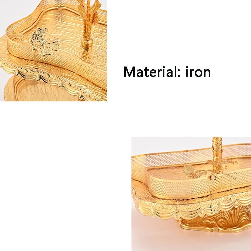 Living Room Ironwork Fruit Plate Ornament Dim Sum Dish Household Pallet