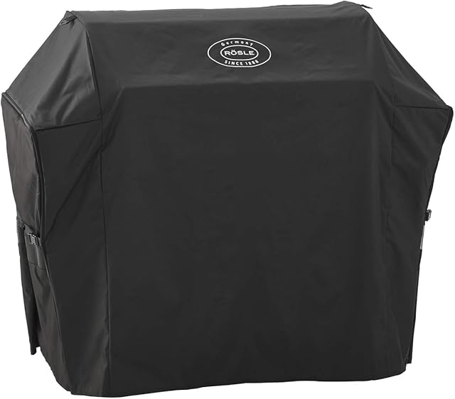 RÖSLE Pokrowiec BBQ-Station Videro G6/G6-S, wysokiej jakości pokrowiec ochronny ze 100% poliestru z powłoką PU, praktyczny zamek błyskawiczny, odporna na warunki atmosferyczne osłona