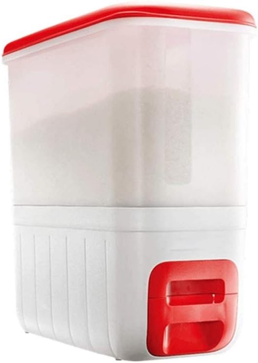 10 kg Sealed Rice Storage Box Grain Beans Wheat Flour Storage Bucket can Measure Rice Moisture, Proof Bucket Household Supplies