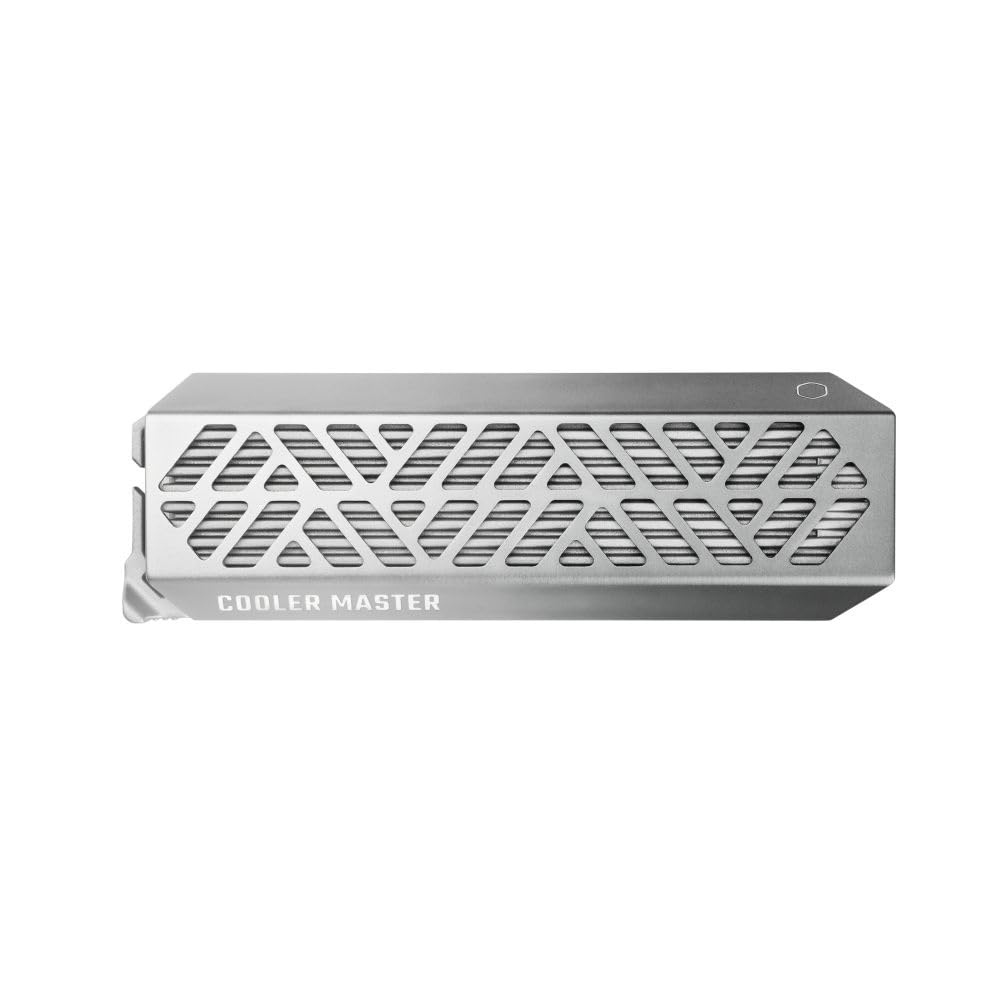 Cooler Master ORACLE AIR – NVME M.2 SSD-Gehäuse, großer Kühlkörper, zweischichtiges Aluminiumgehäuse bis zu 1000 MB/s, werkzeuglos, MOLLE-kompatibel, USB 3.2 Gen 2 Typ-C, für mehrere Plattformen, 130g