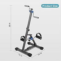 Vista 3 de Arm and Leg Pedal Exerciser for Seniors - Seated Pedal Exerciser for Elderly, Stroke Recovery Pedal Exercise Equipment for Senior, Knee & Foot