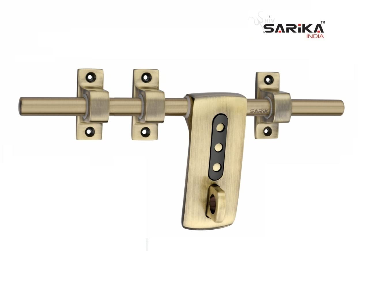 Soul Craft Stark 12" Zinc Aldrop | Fancy Door Fitting Kit, Accessory | Antique Brass | Double Door | 003 — Amazon image 5