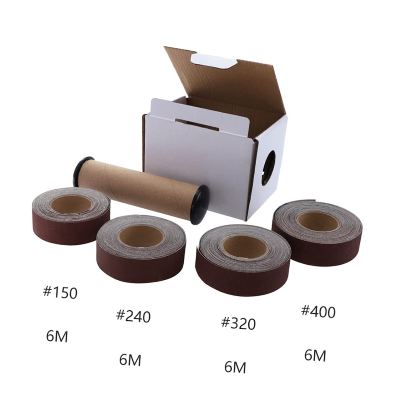 NULYLU 1pc Sanding Belt Box Draw Out Type Sandpaper Organizer for Drywall Sandpaper Set