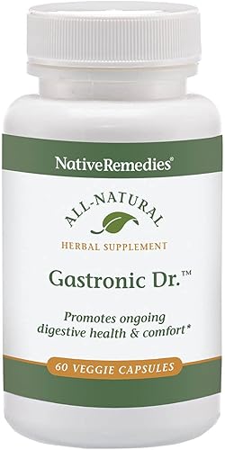 Native Remedies Gastronic Dr. - Suplemento de hierbas totalmente natural para una digestión saludable y comodidad después de las comidas, promueve