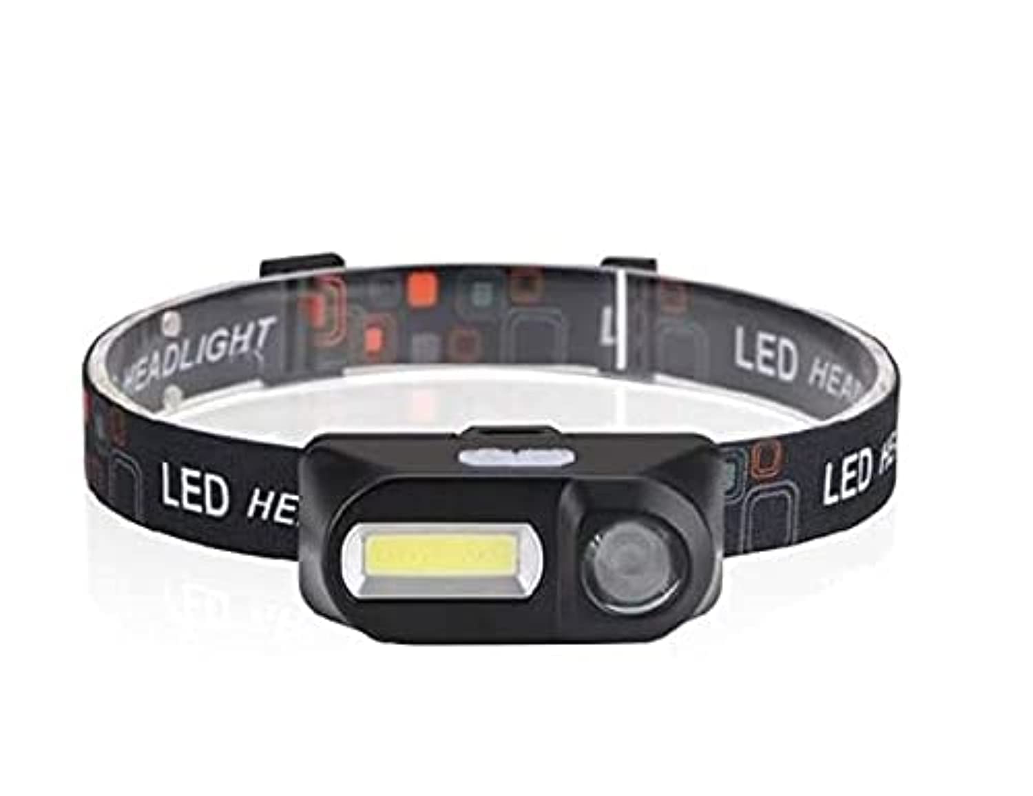 Cob USB Rechargeable LED Head Light 6 Modes Torch for Hiking Camping