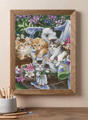 Cross Stitch Kit Luca-S - Purfect Gardening Buddies, Embroidery Kit Luca-S BU5026, Perfect Gardening Buddies, 27x32cm - Image 2