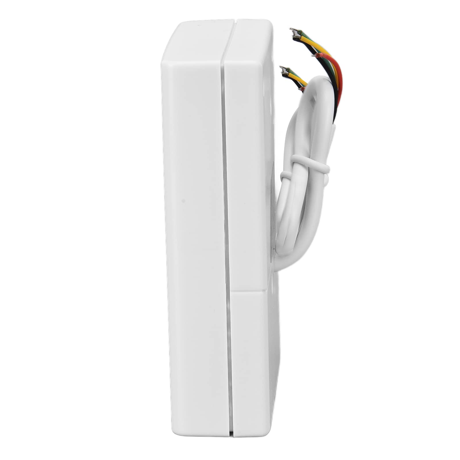 Dioche Przewodowy elektroniczny dzwonek do drzwi 12 V Dingdong Ringtone 90db kontrola dostępu biały, nie wymaga baterii, wysoka głośność, ognioodporny, odporny na wysoką temperaturę, do biura