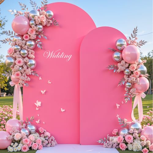 Funda Arco Fondo Fotográfico 7.2 pies Rosa Fucsia miniatura 4