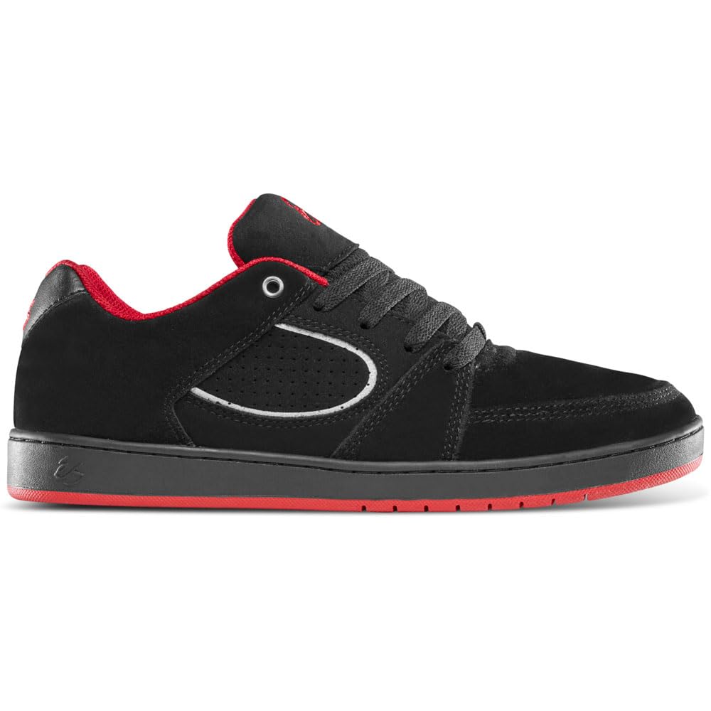 Es Skateboard Shoes Accel Slim Black/Black/Silver Size 10.5