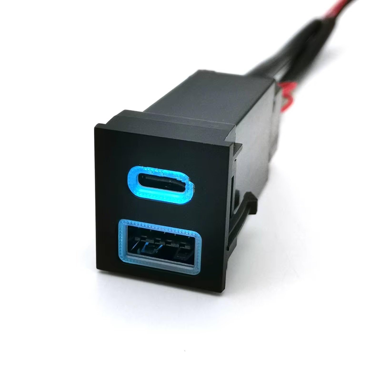 Consola USB Socket AUX Compatible Con Toyota Para RAV4 Para Corolla Coche Cargador PD Carga Rápida QC3.0 Adaptador Carga Teléfono Automático Puerto USB