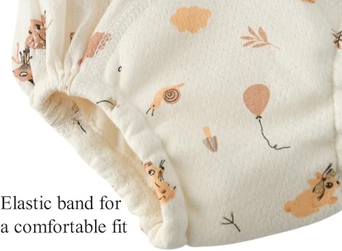 Miniatura 3 de Ropa interior de entrenamiento para bebé, algodón suave, absorbente, ropa interior de entrenamiento para bebés, niños y niñas, paquete de 6