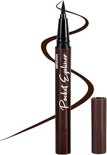 Brown Liquid Eyeliner Pen, Waterproof Smudgeproof 12H Long Lasting Brown Eyeliner Pen with Felt Tip For Women Eye Makeup, Smooth, Quick Drying, High Pigmented