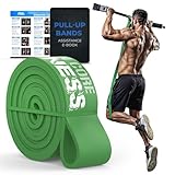 Crossfit Bands for Physical Therapy, Flexibility, Mobility, Traction, Shoulder Hip Impingement Banded Distraction, Rehab, Kipping, WOD and Pull up assistance - Long Pullup Rubber Band Green Large