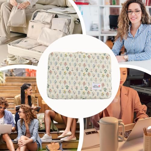Protectora para computadora portátil de 35,6 cm bolsa floral mujer 4
