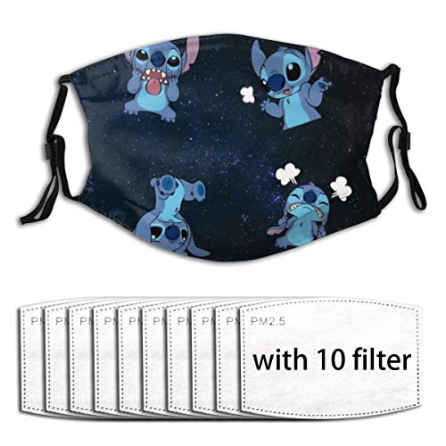 Funny Face Cover with Replaceable Activated Carbon Cover for Garden Climbing, Painting Washable