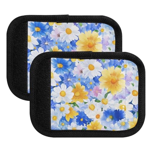 ZRWLUCKY 2 pz bagagli maniglia Wraps, bianco Dryad bellezza fiori unici etichette per bagagli per accessori da viaggio borsa