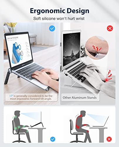 DesertWest-Portable-Laptop-Stand-Lightweight-Adjustable-Laptop-Stand-for-Desk-Ergonomic-Computer-Stand-Foldable-Anti-Slip-MacBook-Pro-Stand-Compatible-with-10-156-Laptops