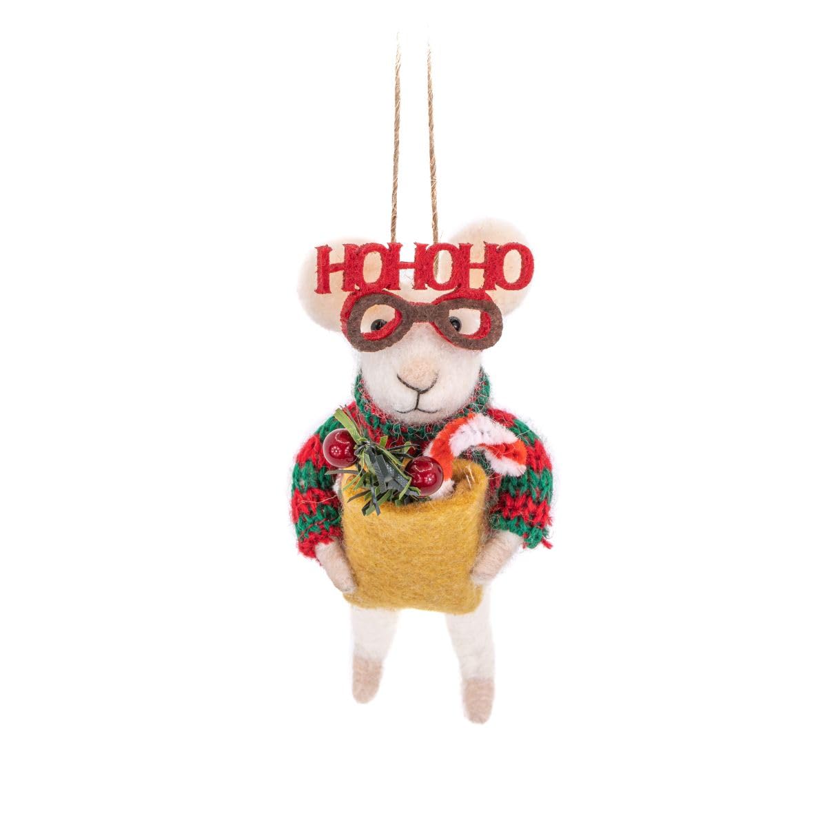Tree Decorating Mouse Felt Decoration 5055259285819