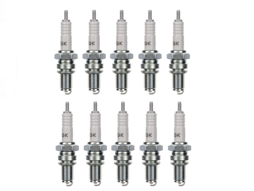 10x Zündkerze D8EA passend für Motorrad – 10er Pack, M12