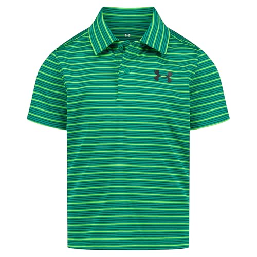Image of Under Armour Boys' Matchplay Short Sleeve Golf Polo, Lightweight Performance Stretch, Logo Detailing