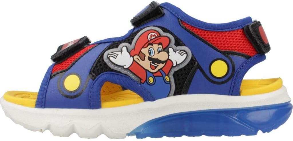Geox Mario J55MXD Light-Up Sandals Size 13.5 Little Kid Colour Royal RED
