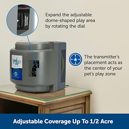 Petsafe Wireless Pet Fence Pet Containment System, Covers Up To 1/2 Acre, For Dogs Over 8 Lb, Waterproof Receiver With Tone / Static Correction - From The Parent Company Of Invisible Fence Brand #TOP2
