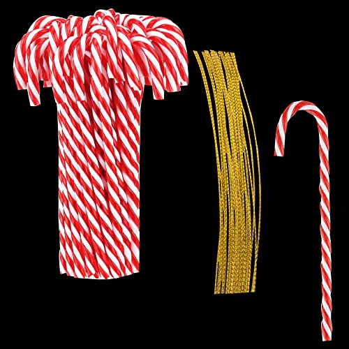 Suspendus Candy Cane De Noël 40 pcs Bonbons Béquilles Sapin De Noël Décor Suspendus Ornements Pendentifs Cover