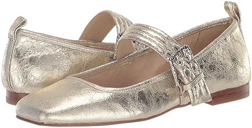 Dolce Vita Women's ARORA Ballet Flat, Platinum Distressed Leather, 13 | Image 6