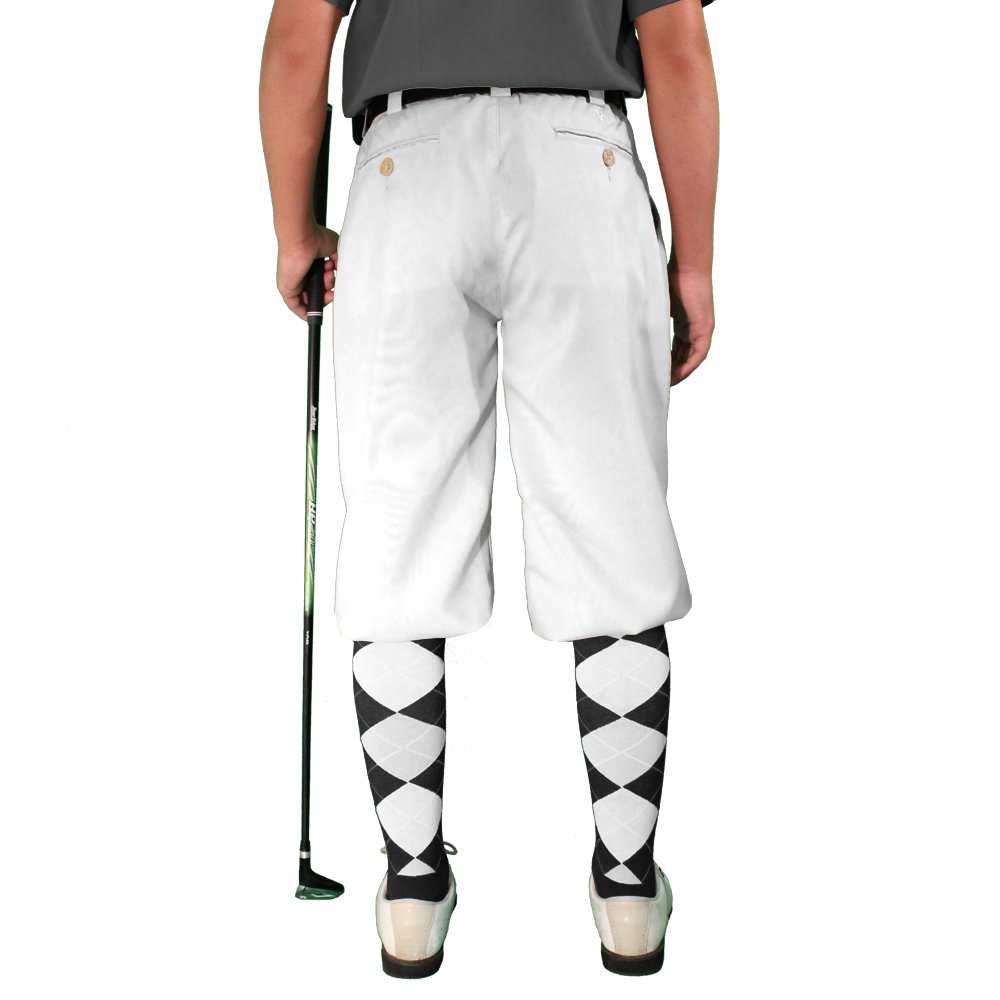 Golf Knickers - 'Par 3' Youth White Microfiber - L 14-16 (28