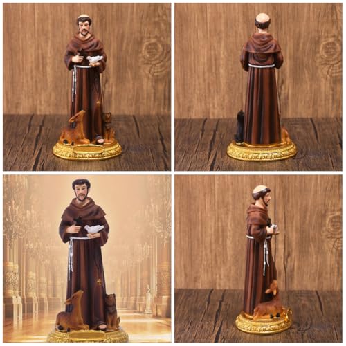 Figurine Catholique Résine Base Plate Stable Décoration Unique - 5