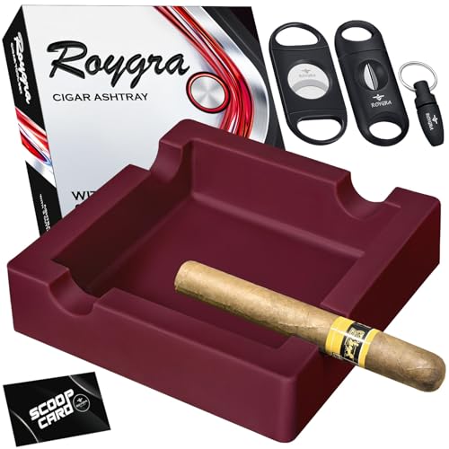 Roygra Outdoor Ashtray with 3 Cutters and 4 Holders