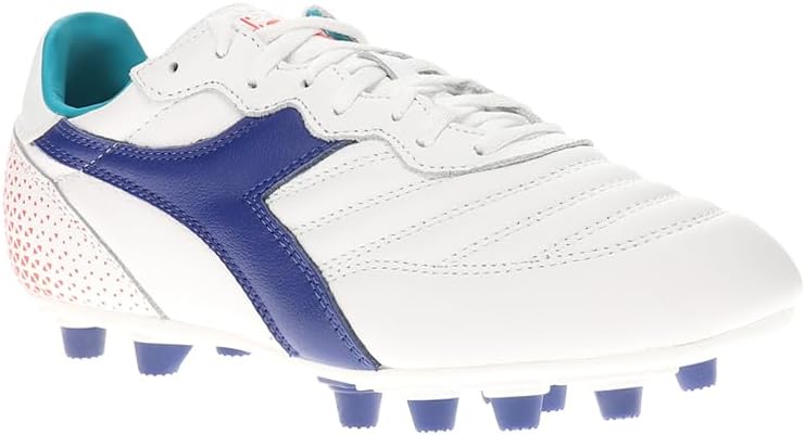 Diadora Brasil GR LT+ MDPU - Premium Leather Water Resistant Soccer Cleats with Firm Ground Sole and Classic Silhouette